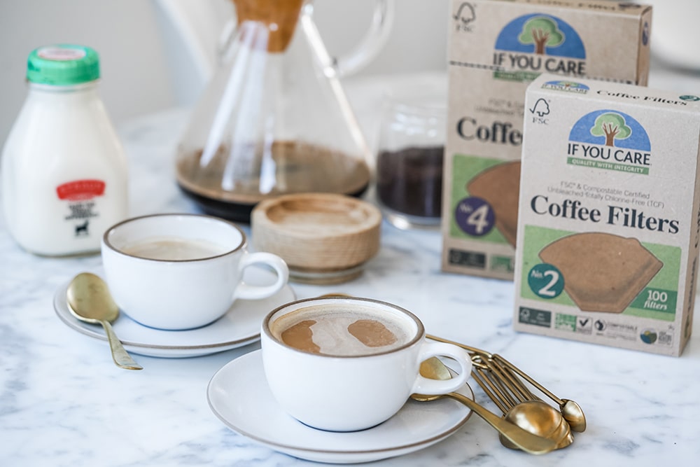FSC&コンポスト認証 無漂白コーヒーフィルター No.4サイズ(1~4杯用) 100枚入り